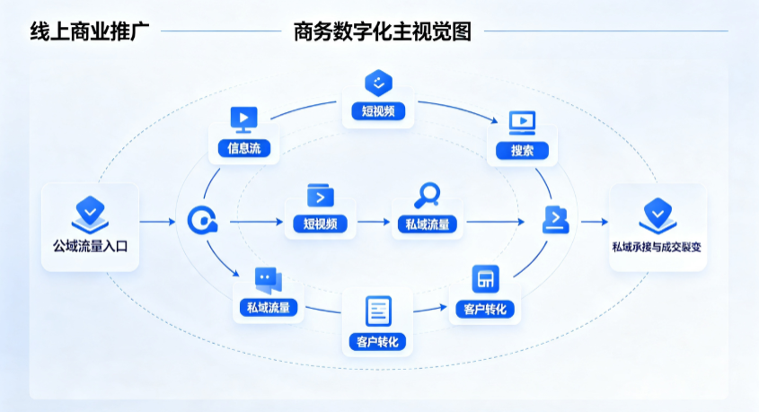 繁昌县线上商业推广怎么做？全域流量闭环搭建与低成本转化实战指南
